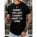 Men's Casual Graphic Print Crew Neck Short Sleeves T-Shirt