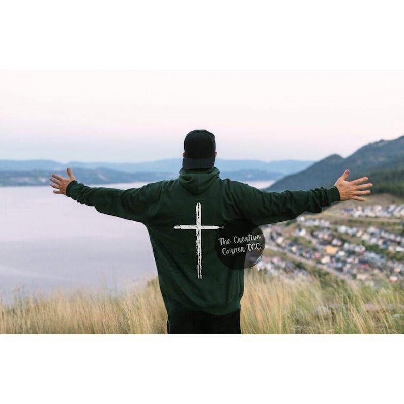 Men's Christian Hoodies, Jesus Hoodie, Cross Hoodie, Jesus Sweatshirt, Christian Men Gifts, Unisex Hoodie, Gym Hoodie,...