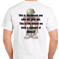 Men's Cotton Tee - Fallen Soldier T-Shirt - Casual Crewneck Short Sleeve Top