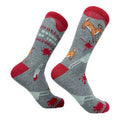 Men's Hunting Makes Me Less Murdery Socks Funny Deer Hunter Footwear Funny Graphic Socks Comfortable Fitted Spandex...