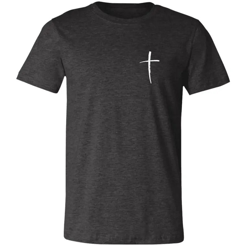 Men's Regular Fit Cross Print Short Sleeve Tee, Casual Graphic Round Neck T-Shirt for Summer, Fashion Men's Streetwear...