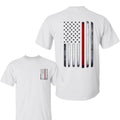 Men's Thin Red Line Flag Tee American Patriot Firefighter Support Shirt- Graphic T-Shirt for Men Hoodie, Sweatshirt