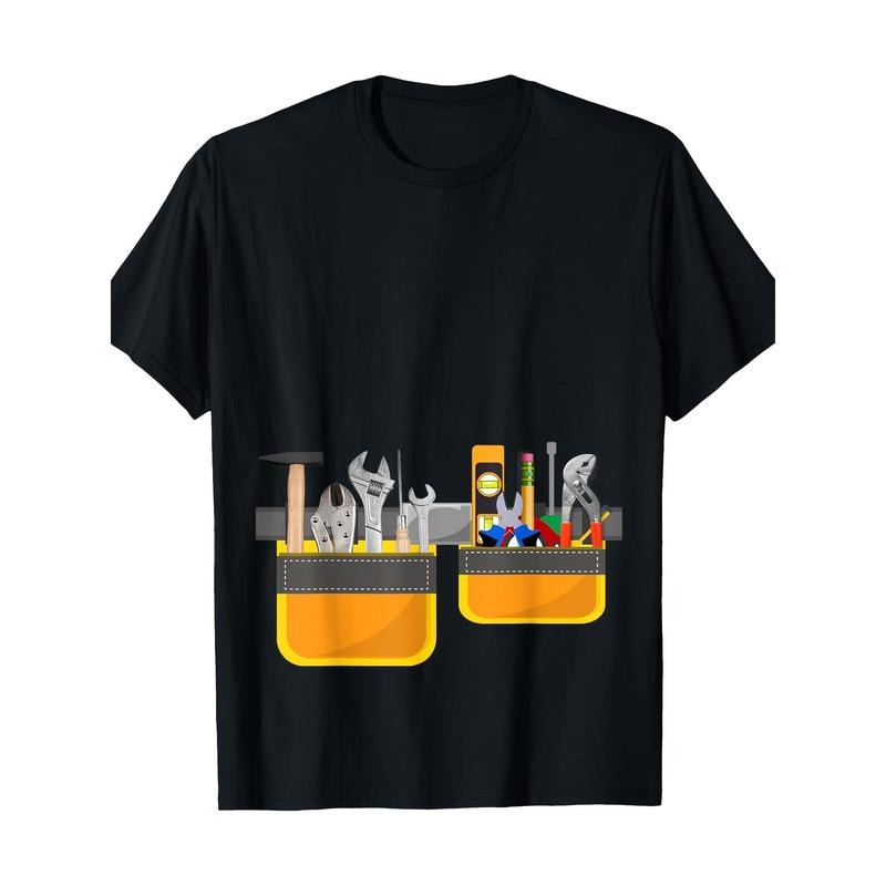 Men's Tool Belt Simple Builder Garment Construction T-shirt - 220g made in usa Hoodie, Sweatshirt | RetroVerseTees.com