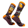 Men's Trick Or Beer Socks Funny Spooky Halloween Beer Drinking Lovers Footwear Funny Graphic Socks Comfortable Fitted...