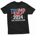 Men's Trump Save America Again Political T-shirt Trump 2024 re-election Tee Shirt Maga DJT Tee Made in USA Hoodie, Sweatshirt