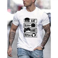 Men's summer spring fashion print t-shirts, casual short sleeve fashion style t-shirts, sports new fashion casual...