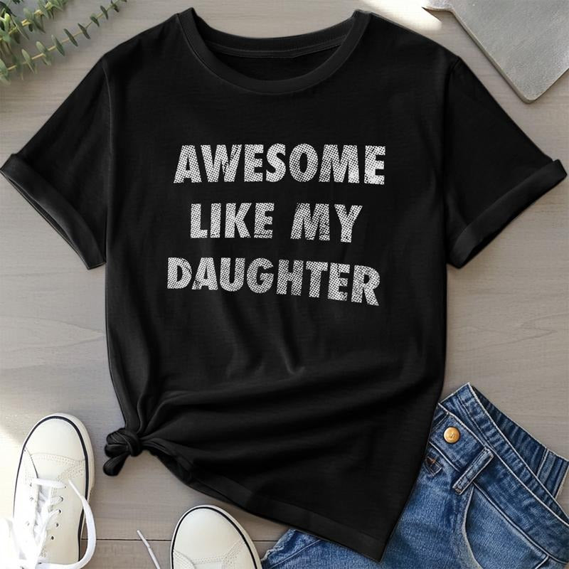 Mens Awesome Like My Daughter Lightsaber brand Shirt Funny TNF Day Awesome Dad Graphic Tee Mens Funny Lightsaber brand...