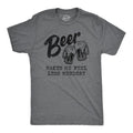 Mens Beer Makes Me Feel Less Murdery T Shirt Funny Drinking Joke Graphic Novelty Tee Mens Funny T Shirts Cool Slimming...