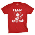 Mens Feliz Navidad T Shirt Funny Guitar Mexican Santa Claus Christmas Tee Mens Funny T Shirts Cool Vintage Fashion...