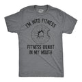 Mens Fitness Donut In My Mouth T shirt Funny Foodie Gift Sarcastic Tee for Guys Mens Funny T Shirts Cool Vintage Fashion...