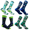 Mens Funny Video Game Socks Bundle 4 Pack Socks With Awesome Graphics For Men Funny Graphic Socks Comfortable Fitted...