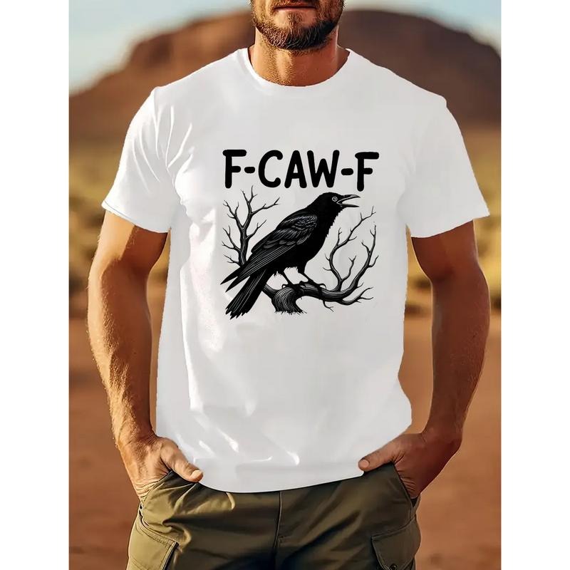 Mens Gothic Crow Gunpla brand Raven Graphic TShirt 100 Percent Cotton Lightweight Crew Neck Short Sleeve Spiky hair...