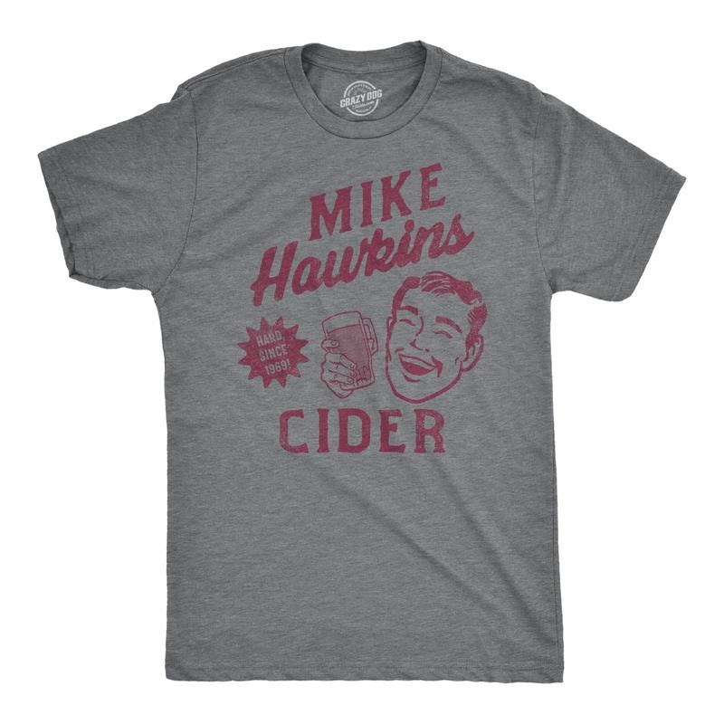 Mens Mike Hawkins Cider Lightsaber brand Shirt Funny Adult Sex Joke Cidery Tee For Guys Hoodie, Sweatshirt