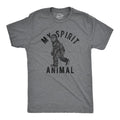 Mens My Spirit Animal: Bigfoot T Shirt Funny Sasquatch Sarcastic Graphic Novelty Tee Mens Funny T Shirts Cool Vintage...