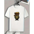 Mens Owl Graphic Tee - Comfy Casual T-Shirts for Summer, Halloween Costume Ideas, Unique Gift for Him
