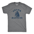 Mens Shark Happens Tshirt Funny Vacation Great White Shit Happens Funny Saying Tee Hoodie, Sweatshirt | RetroVerseTees.com
