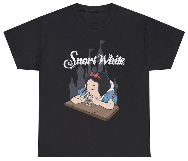 Mens Snort White T Shirt Funny Sarcastic Key Bump Snow Tee Hoodie, Sweatshirt | RetroVerseTees.com