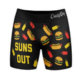 Mens Suns Out Buns Out Boxer Brief Funny Sarcastic Vacation Underwear Novelty Gag Gift Funny Graphic Boxers Summer  Funny...