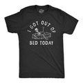 Mens Swoosh Got Out FOG Bed Today Lightsaber brand Shirt Funny Depressed Skeleton Joke Tee For Guys Mens Funny Lightsaber...