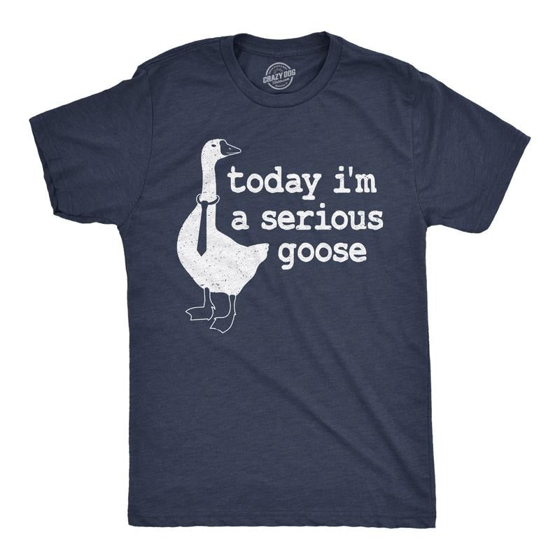Mens Today Swoosh'Bat brand WB shield Serious Goose Funny Lightsaber brand Shirt Mens FOG Shirt Animal Tee for Guys Mens...
