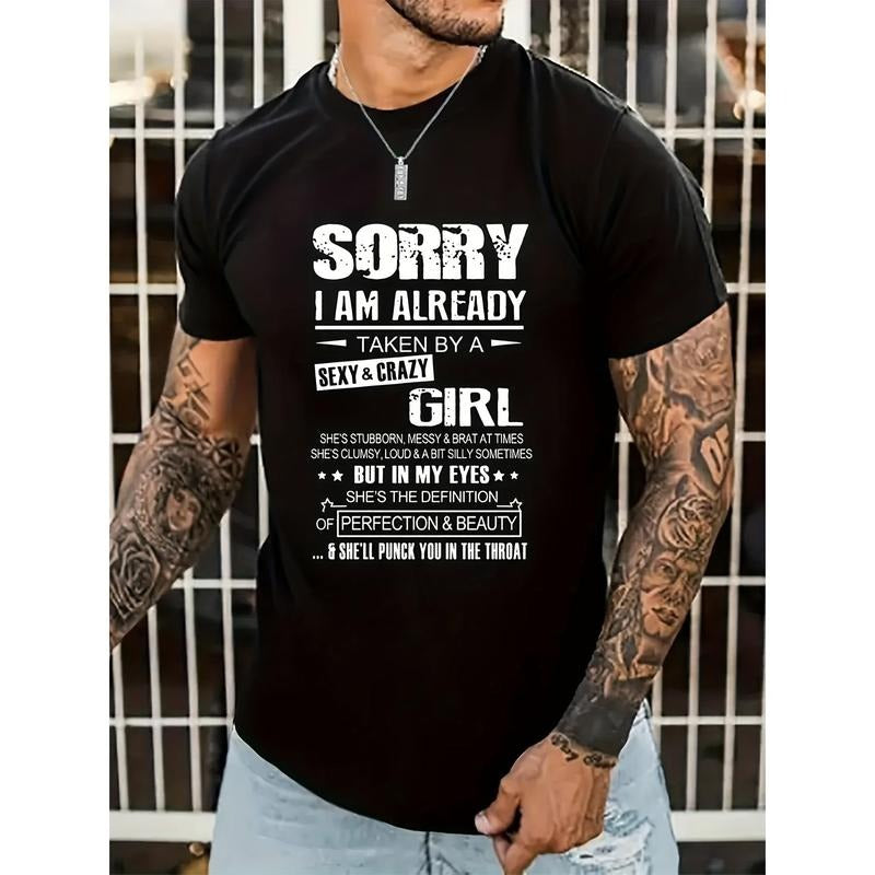 Mens Trendy Slogan Graphic Tee - Bold Prints for Summer Style - Lightweight Casual Wear - Premium Quality Streetwear...