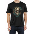 Mens Viking Skull Graphic Tee Shirt