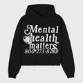 Mental Health Matters Graphic Print Pullover Hoodie Cotton Menswear Crewneck Tops T-Shirts, Sweatshirt | RetroVerseTees.com