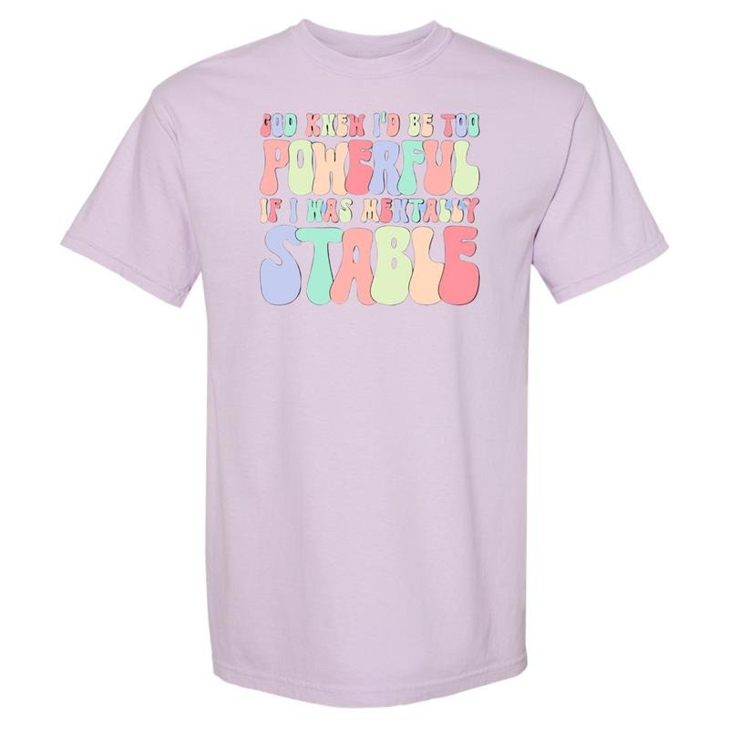 Mentally Stable Comfort Colors T-Shirt Hoodie, Sweatshirt | RetroVerseTees.com