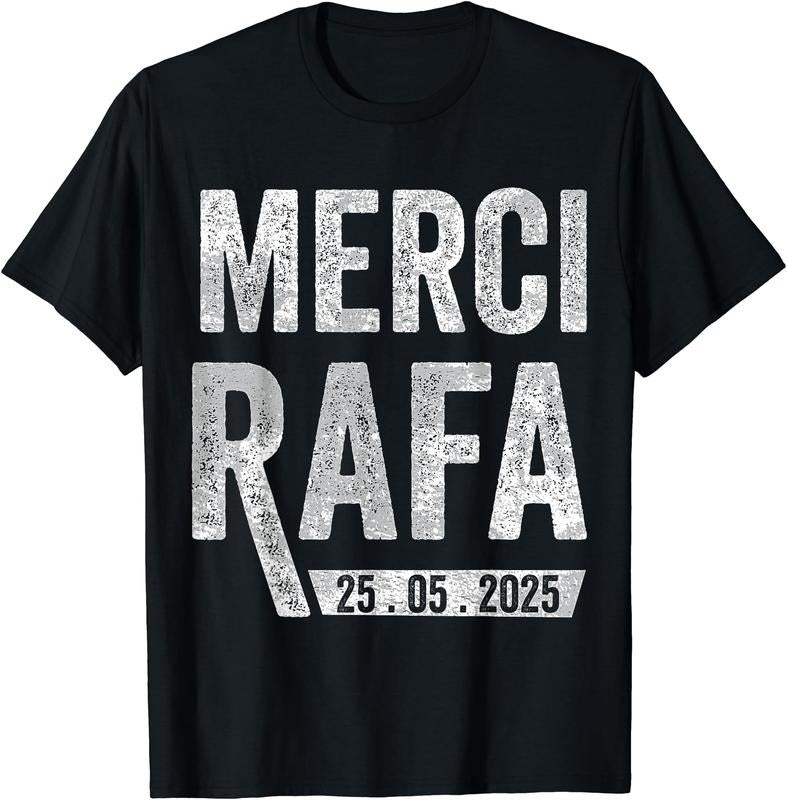 Merci Rafa Retro T-Shirt | Unisex Cotton Tee Gift, Crewneck, Short Sleeve Hoodie, Sweatshirt | RetroVerseTees.com