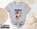 Merica Tshirt, 4th Of July Chicken Shirt, Patriotic Animals Shirt, Independence Day Celebration Gift Shirt For Beer...