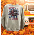Merica'WB shield Full Trump Sweatshirt - High Quality Sweatshirt Funny Unisex Sweatshirt GenX Cotton T-Shirts, Hoodie