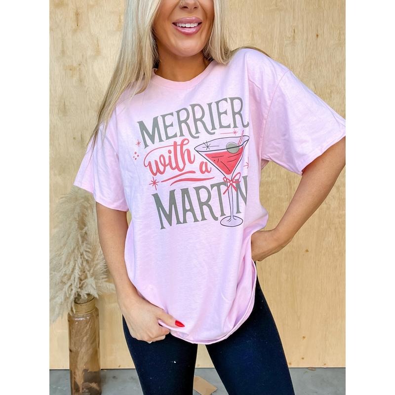 Merrier Graphic Top T-Shirts, Hoodie, Sweatshirt | RetroVerseTees.com