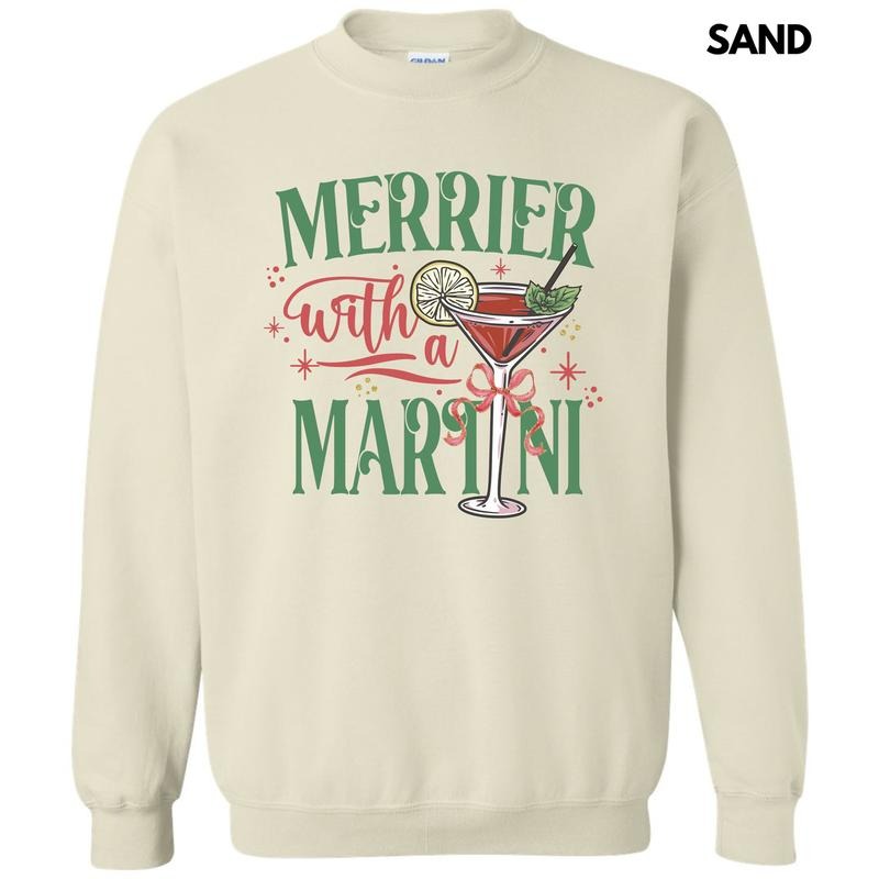Merrier With A Martini Sweatshirt 'NLB' T-Shirts, Hoodie | RetroVerseTees.com
