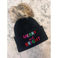 Merry & Bright Black Beanie T-Shirts, Hoodie, Sweatshirt | RetroVerseTees.com