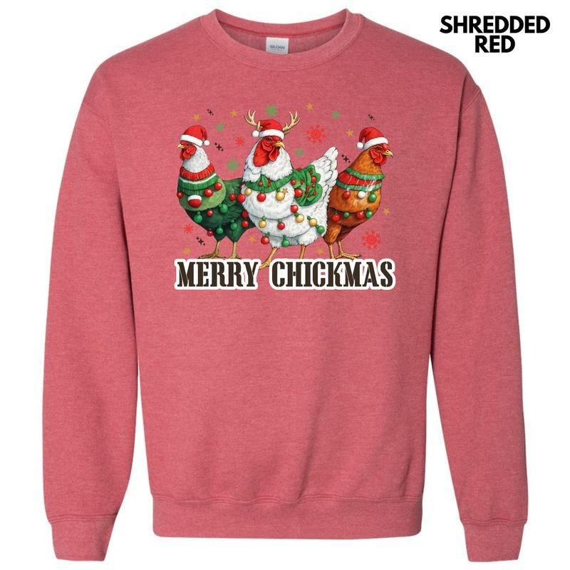 Merry Chickmas Sweatshirt 'NLB' T-Shirts, Hoodie | RetroVerseTees.com