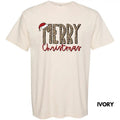 Merry Christmas Leopard Comfort Colors T-Shirt Hoodie, Sweatshirt | RetroVerseTees.com
