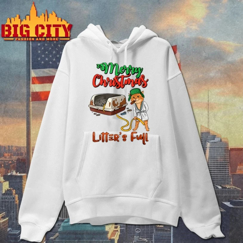 Merry Christmas Litter’s Full Funny Cat Lovers shirt