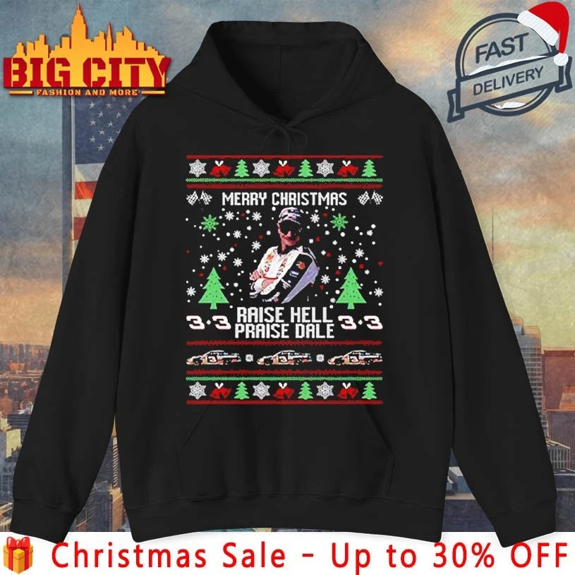 Merry Christmas Raise Hell Praise Dale Earnhardt 2025 shirt