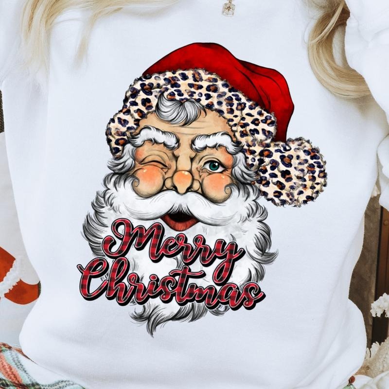 Merry Christmas Santa Unisex Gildan Sweatshirt T-Shirts, Hoodie | RetroVerseTees.com