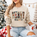 Merry Christmas Sweatshirt, Christmas Crewneck Women Holiday Sweatshirt, Cute Xmas Sweater, Santa Claus Shirt For Women...