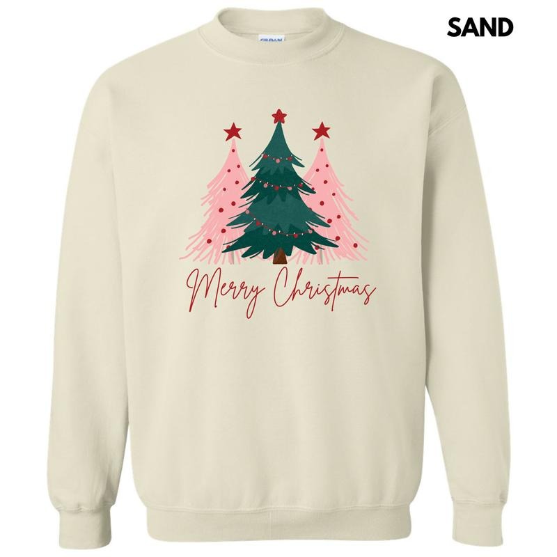 Merry Christmas Tree Trio Sweatshirt 'NLB' T-Shirts, Hoodie | RetroVerseTees.com