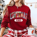 Merry Christmas Vibes 90s Movies Shirt Crewneck Sweatshirt, Christmas Shirt for Movies Lovers Cotton Womenswear Hoodie