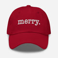 Merry Embroidered Hat, Christmas Cap T-Shirts, Hoodie, Sweatshirt | RetroVerseTees.com