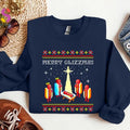 Merry Glizzmas Sweatshirt, Tacky Hoodie, Funny Hot Dogs Sweatshirt, Christmas Ugly Sweater, Funny Christmas Gifts...