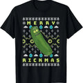 Merry Pickle Rickmas Ugly Christmas T-Shirt Hoodie, Sweatshirt | RetroVerseTees.com