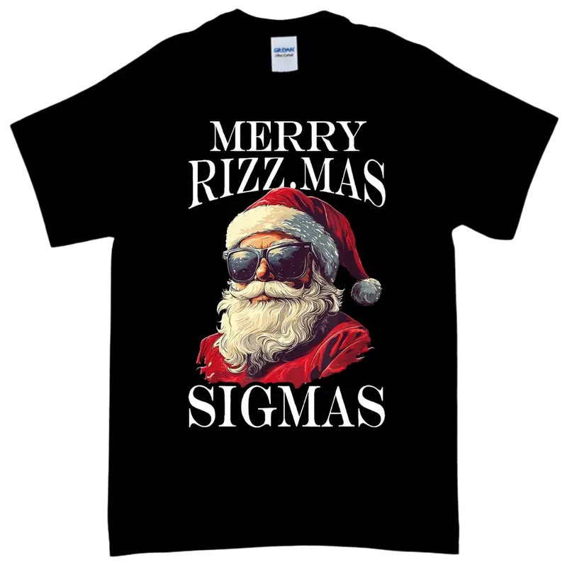 Merry Rizzmas Sigmas T-Shirt - Xmas Christmas Santa T-Shirt Hoodie, Sweatshirt | RetroVerseTees.com