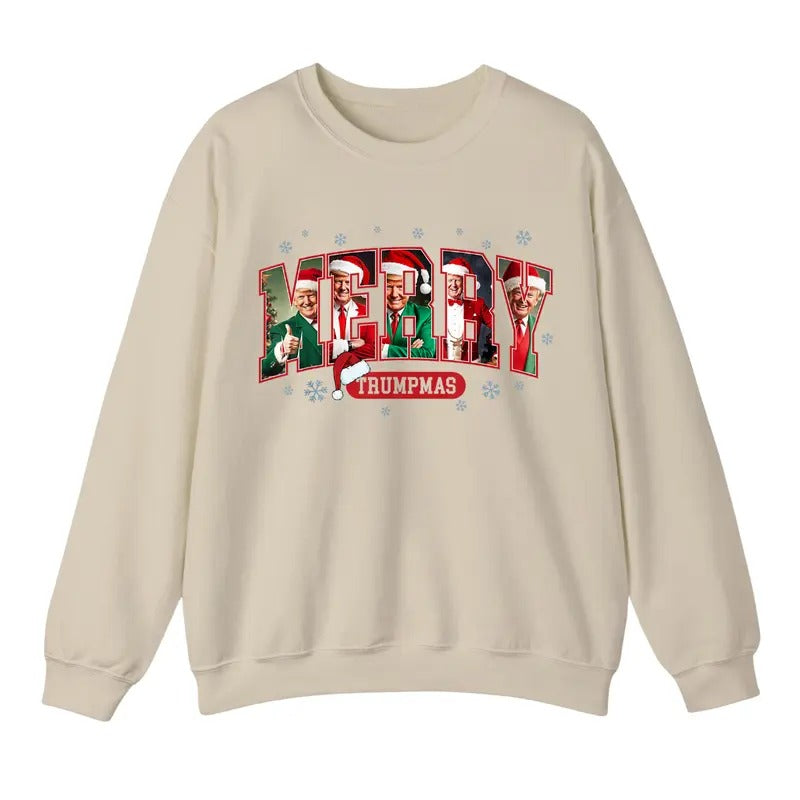 Merry Trumpmas Santa Trump Christmas Pajamas Funny Sweatshirt, Christmas 2024 Sweatshirt, For Men And Women, Unisex Shirt...