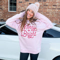 Merry And Bright (Monoline Script) T-Shirts, Hoodie, Sweatshirt | RetroVerseTees.com (Image 1)