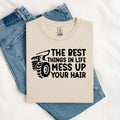 Mess Up Your Hair Graphic Tee Hoodie, Sweatshirt | RetroVerseTees.com
