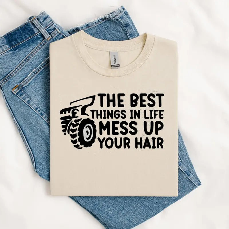 Mess Up Your Hair Graphic Tee Hoodie, Sweatshirt | RetroVerseTees.com